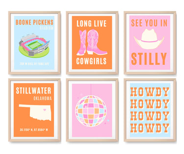 Pastel OSU College Wall Decor